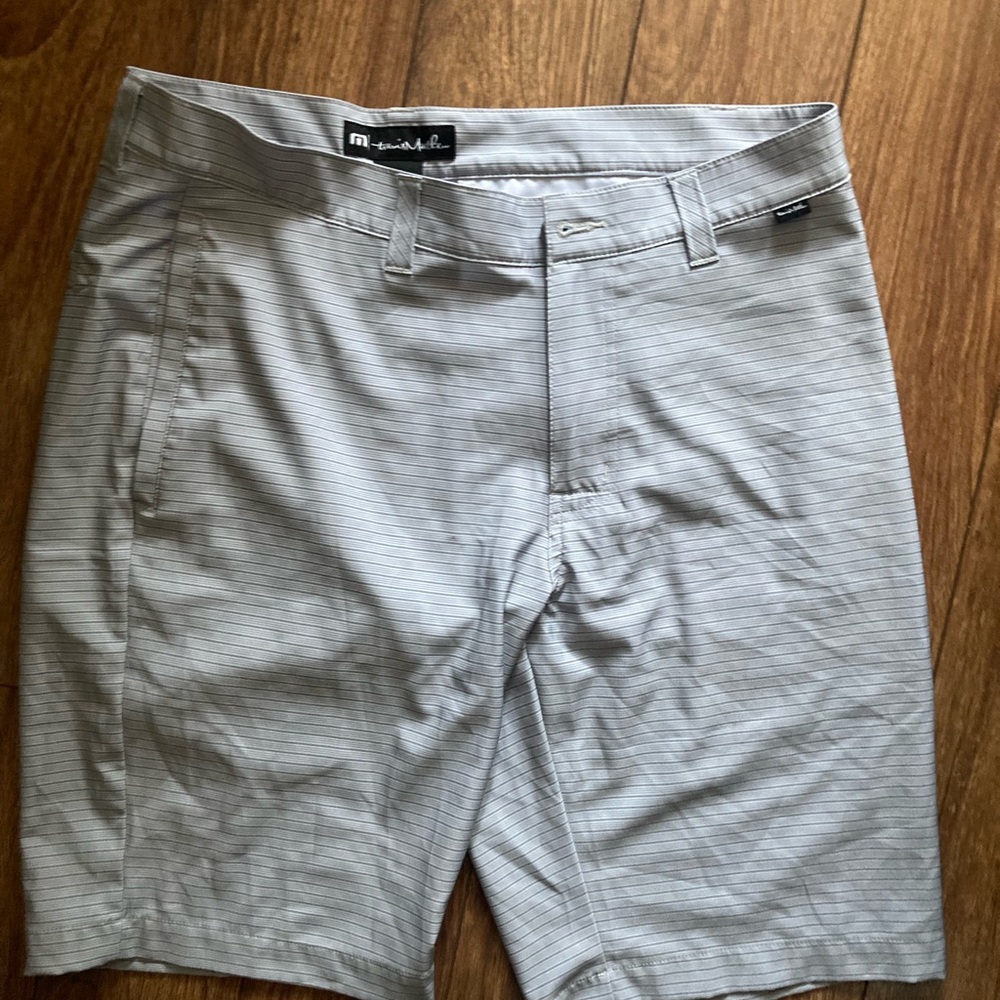 Travis Mathew Gray Flat Front Shorts